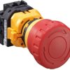 Emergency stop, turn/pull release, mounting Ø  22 mm, unlit, 2 Form B (N/C) + 2 Form A (N/O), XW1E-BV422MFR