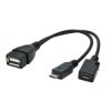 Kabel gn.USB-wt./gn.microUSB OTG adapter GEMBIRD