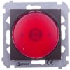 Simon 54 Sygnalizator świetlny LED czerwone światło brąz mat DSS2.01/46