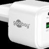 79621 USB charger, 20 W, GaN technology, 1x USB-C, 1x USB-A, white