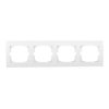 LOGI biały ramka 4x POZIOMA Kanlux 02-1490-002