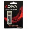 PENDRIVE 64GB ADIVA 32GB SREBRNY
