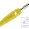 Wtyk bananowy 4mm;25.411.3;żółty; niklowany;24A/30V(gn. bananowe 4mm)