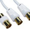 Zespół kabli koncentrycznych, RF Męskie Męskie 1m, RS PRO