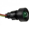 Kontrolka zielona LED 10mm 12-24V AC/DC