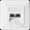 CCGB89260IV Flush-mounted, RJ45 socket, 2-gang