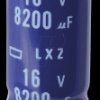 ELXZ160ELL822MM35S ELKO, 8200 µF, 16 V, 105 °C