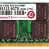 RAM, 2 GB, DDR2, moduł: PC2-6400, gniazdo: SODIMM, 1.8V
