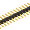 Pin header, 15 pole, pitch 2.54 mm, straight, black, 10080491