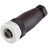 Binder 99-0486-12-08 Female 4-6mm 8 Pin Metal Locking with Screw Terminal