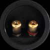 ST-945GM Speaker terminal, round, gold-plated solid metal, 48.5 mm