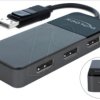 87737 DisplayPort Adapter, DP Stecker auf 3x DP Buchse