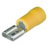 Konektor izolowany żeński żółty 6,4x0,8mm