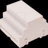 Top-hat rail housing, 88 x 90 x 65 mm, light gray