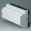 PPO/PC DIN rail enclosure, (L x W x H) 82.4 x 151.2 x 86 mm, light gray/black, B6505110