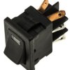 Przełącznik kołyskowy Wł.-wył. podświetlany 3 A DPST Czarny C & K