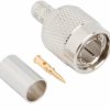 TNC plug 75 Ω, RG-59, Belden 8281, Beldem9141, Belden 9231, Belden 88281, crimp connection, straight, 122426