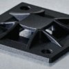 Mounting base, PA, black, (L x W x H) 40 x 40 x 5.5 mm, 151-10913