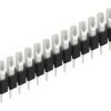 Pin header, 15 pole, pitch 2.54 mm, straight, black, 10040033