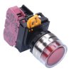 YW4L-MF2E01Q3R Red 12V illuminated 22mm Metal Bezel Momentary Shrouded Push Button Switch NC IP65 IDEC