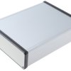 Obudowa Aluminium szerokość zew. 160 mm długość zew. 220 mm wys. zew. 51,5 mm Hammond IP54 Anodowanie na srebrno