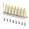 Pin header, 8 pole, pitch 2.54 mm, straight, natural, 641213-8
