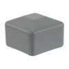 Zaślepka nasadka kwadratowa na szynę 40x40mm do profilu montażowego PV szara