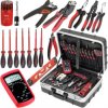 Walizka Narzędziowa Zestaw Narzędzi Dla Elektryka Bity Miernik 22 el. Cimco