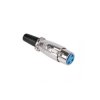 WTYK MIKROFONOWY ŻEŚKI XLR 3-PIN METAL NA KABEL