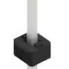 Pin header, 1 pole, pitch 2 mm, straight, black, 10062129