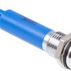 Lampka kontrolna do montażu panelowego 110V ac, niebieska 8mm LED Chrom RS PRO