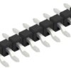 Pin header, 9 pole, pitch 2.54 mm, straight, black, 10080359