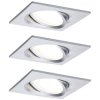 Paulmann 93680 LED Recessed Light Set 18W Aluminium 3-Piece