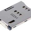 raster: 1.27mm 6-pinowe, Żeński, Molex, seria mini-SIM