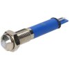 R-TECH 657024 Panel Indicator 6mm Domed 24V Whi Nickel Brass