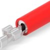 Insulated flat plug sleeve, 2.79 x 0.8 mm, 0.26 to 0.96 mm², AWG 22 to 18, brass, tin-plated, red, 8-640925-1