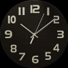 CLWA006GL30BK Wall clock, diameter: 300 mm, glass, black
