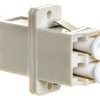 Adapter LC/LC duplex MM OM2, ceramiczna ferrula, szary DN-96008-1