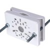 Stalowy uchwyt słupowy adapter do kamer kopułowych tubowych i obrotowych biały GL-218-WH 19661