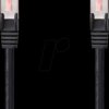CCGL85221BK05 Patch cable, Cat.6, S/FTP, 0.5 m, black