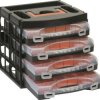 Alutec Zestaw skrzynek asortymentowych (D x S x W) 322 x 279 x 297 mm Ilość przegród: 16 zmienny podział Content 1 szt.