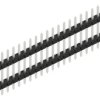 Pin header, 20 pole, pitch 2 mm, straight, black, SLY508120Z