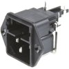 Złącze IEC IEC C14 Montaż na panelu Męski 10A Kąt Proste liczba bezp 1 Śruba Schurter