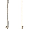 Lampa sufitowa, podwieszana Brilliant Narcy 93587/71 E-27 40 W stali szlachetnej (szczotkowanej), drewno