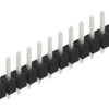 Pin header, 12 pole, pitch 2.54 mm, straight, black, 10053802