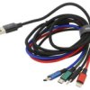 Kabel High Speed, Usb 2.0 1,2M Czarny Tekstylny 3,5A Ca1t4-A01