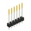 Pin header, 6 pole, pitch 2.54 mm, straight, black, SL 11 190 6 S