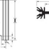 Fischer Elektronik 10019868 SK 409 38,1 STS Radiator żeberkowy 7 K/W (D x S x W) 45 x 38.1 x 12.7 mm TO-220, TO-218, TO