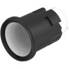 Pushbutton, unlit, waistband round, front ring black, mounting Ø 22.3 mm, 704.630.1