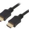 Kabel HDMI, wtyk z obu stron, PVC, czarny, 30AWG, materiał wykonania żyły: CCS, dł. przewodu: 1,8m CC-HDMI4L-6